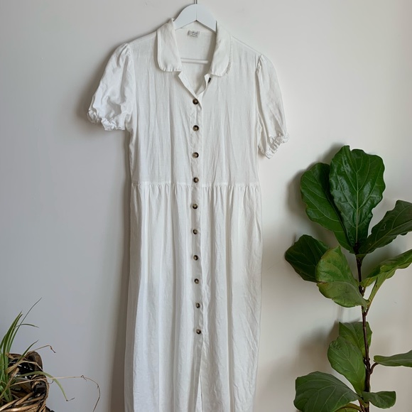 ARITZIA Wilfred Naeva Linen Button Front Dress S - Picture 11 of 16